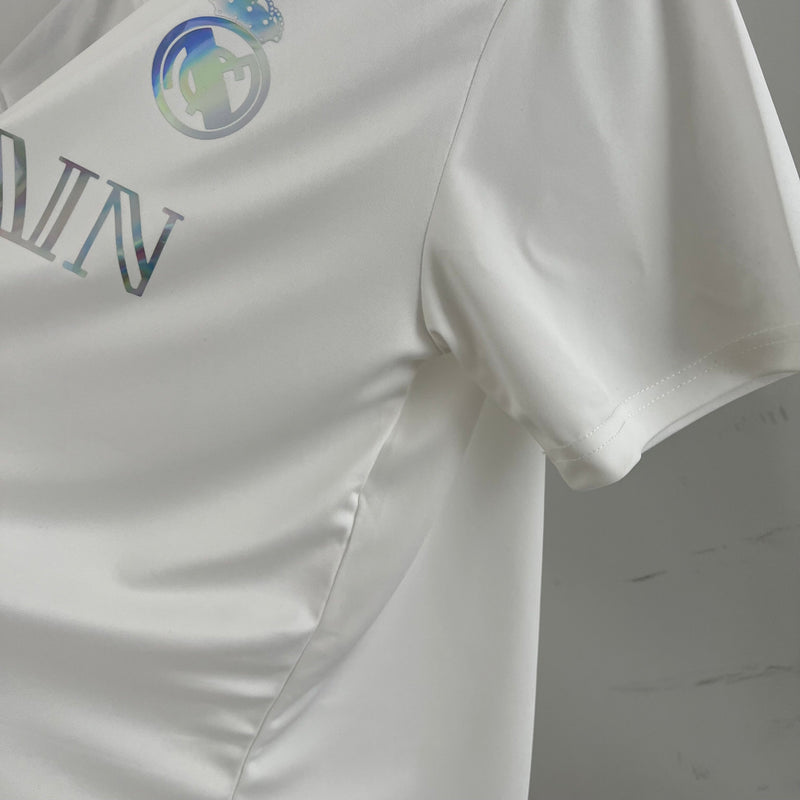 Camiseta Real Madrid 2023/24 Balmain - Edición Especial Blanca