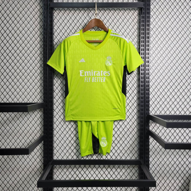 Conjunto Niños Real Madrid Portero Verde 23/24