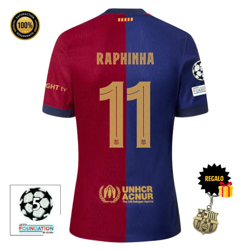 #11 RAPHINHA Camiseta Hombre Primera Equipación 24/25 FC Barcelona