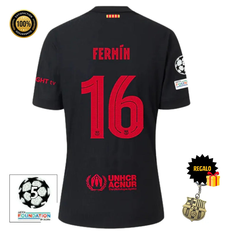 #16 FERMÍN Camiseta Hombre Segunda Equipación 24/25 FC Barcelona