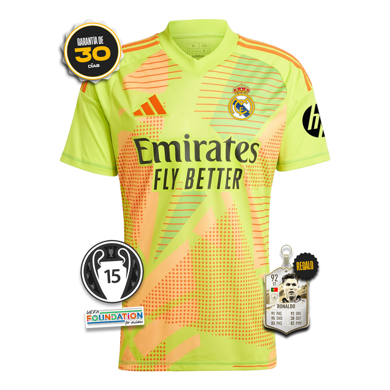 Camiseta Real Madrid Portero Segunda Equipación 2024/25 + 5 REGALOS 🎁