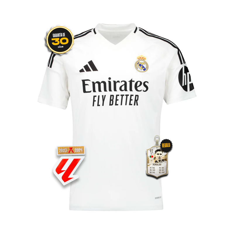 Camiseta Real Madrid Primera Equipación 2024/25 + 5 REGALOS 🎁