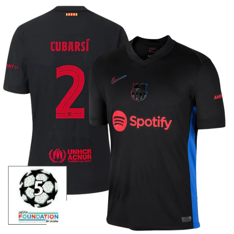 #2 CUBARÍ Camiseta Hombre Segunda Equipación 24/25 FC Barcelona