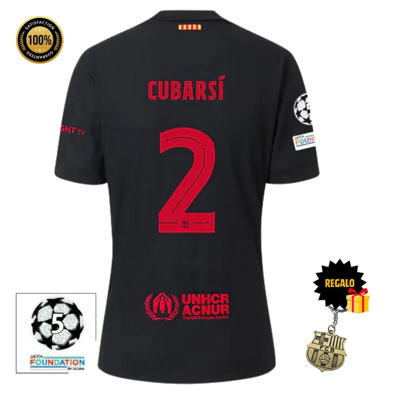 #2 CUBARÍ Camiseta Hombre Segunda Equipación 24/25 FC Barcelona