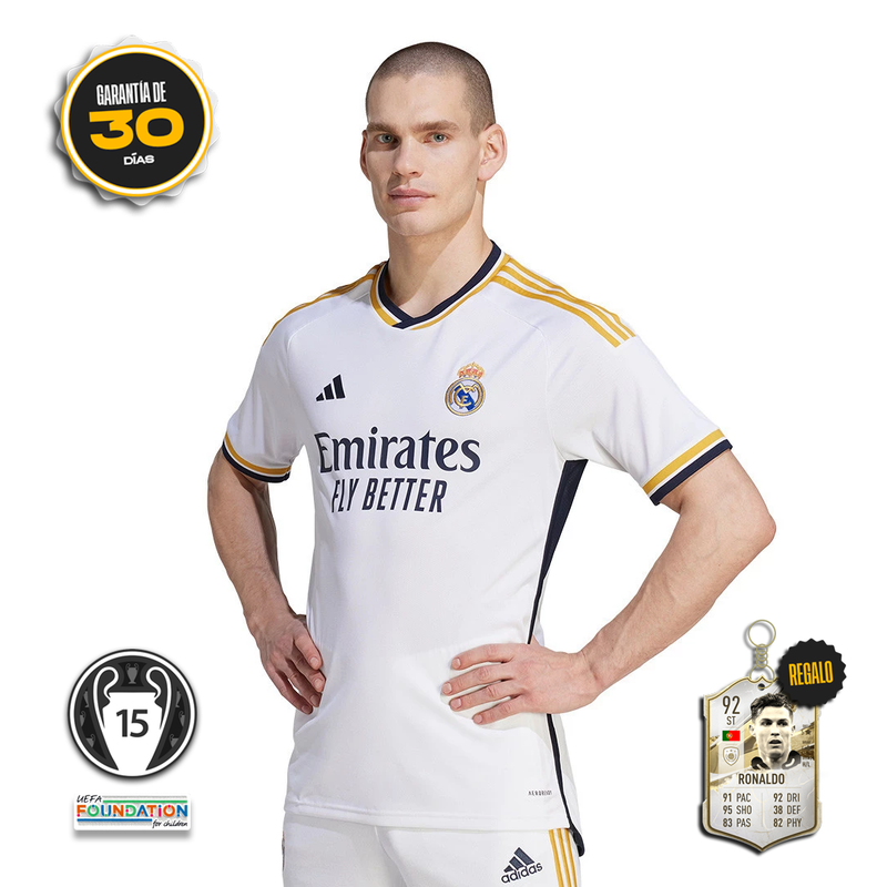 Camiseta Real Madrid Primera Equipación Blanca MBAPPÉ 9 23/24 + 5 REGALOS 🎁