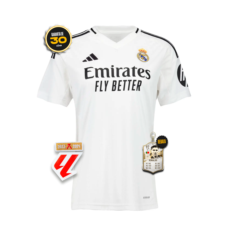 Camiseta Real Madrid Femenina Primera Equipación Blanca 24/25 + 5 REGALOS 🎁