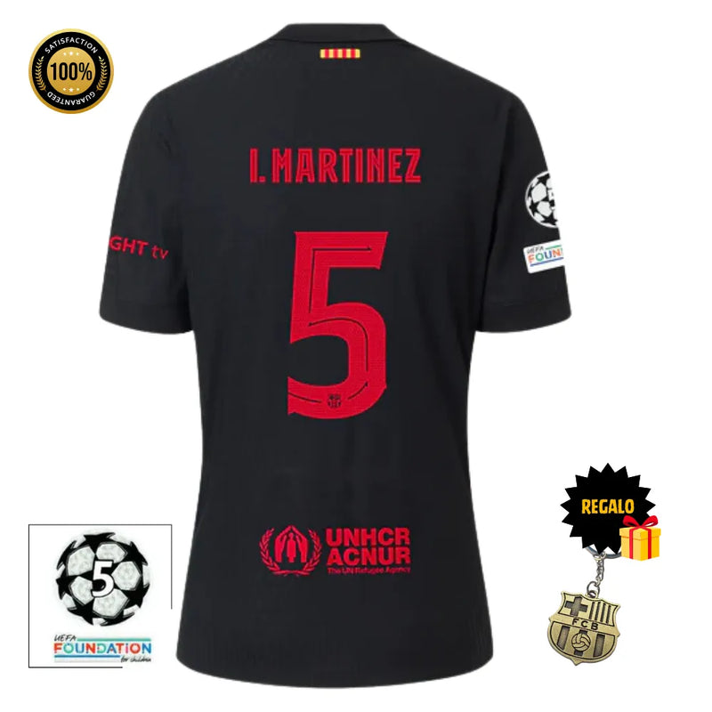 #5 I. MARTINEZ Camiseta Hombre Segunda Equipación 24/25 FC Barcelona