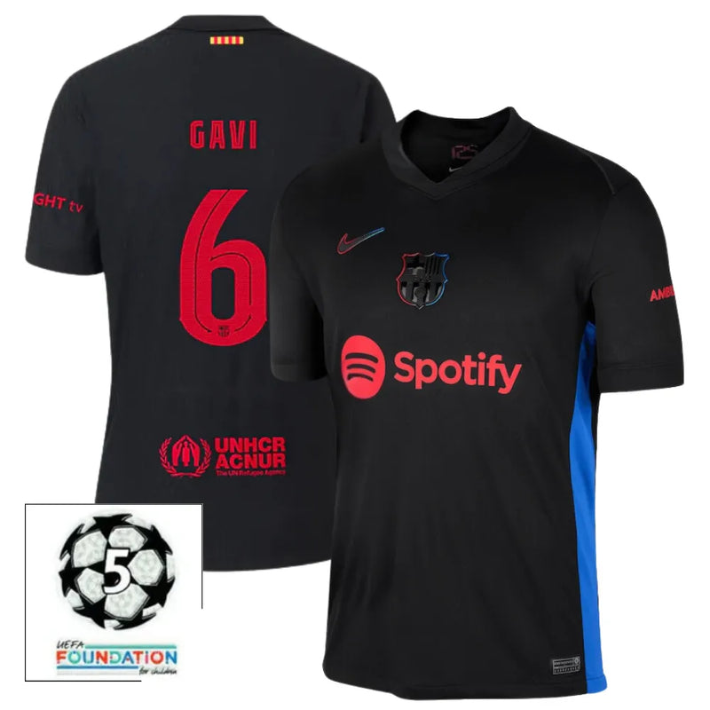 #6 GAVI  Camiseta Hombre Segunda Equipación 24/25 FC Barcelona