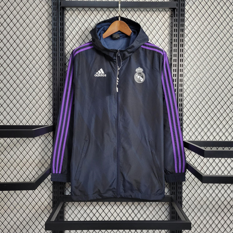 Cortaviento Real Madrid Morado Texturizado 23/24