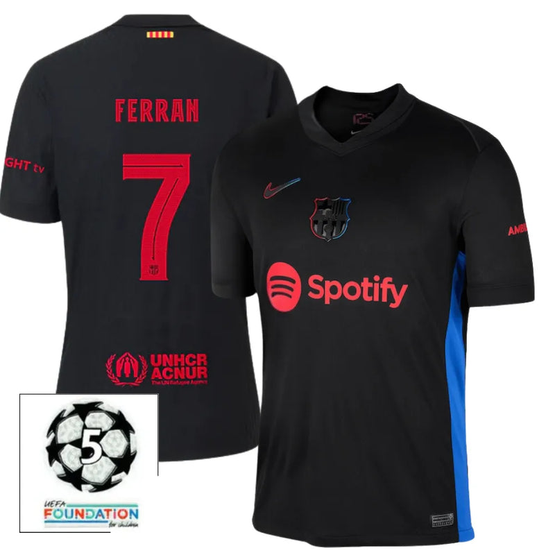 #7 FERRAN Camiseta Hombre Segunda Equipación 24/25 FC Barcelona