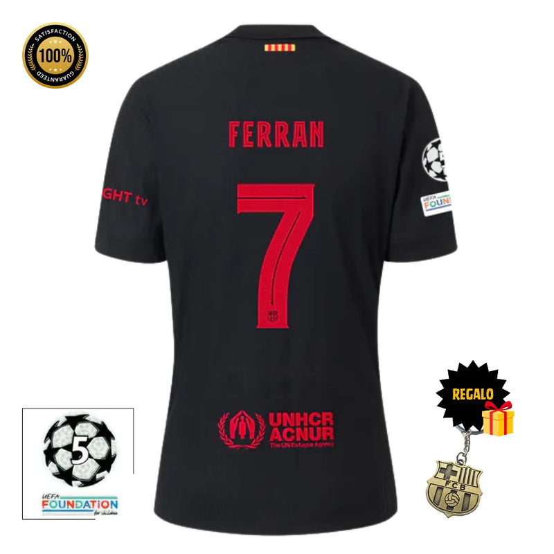 #7 FERRAN Camiseta Hombre Segunda Equipación 24/25 FC Barcelona