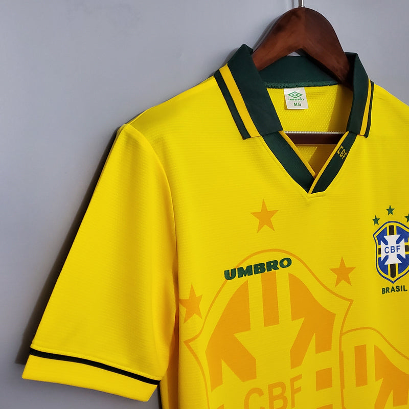 Brazil Home Jersey 1994 Retro