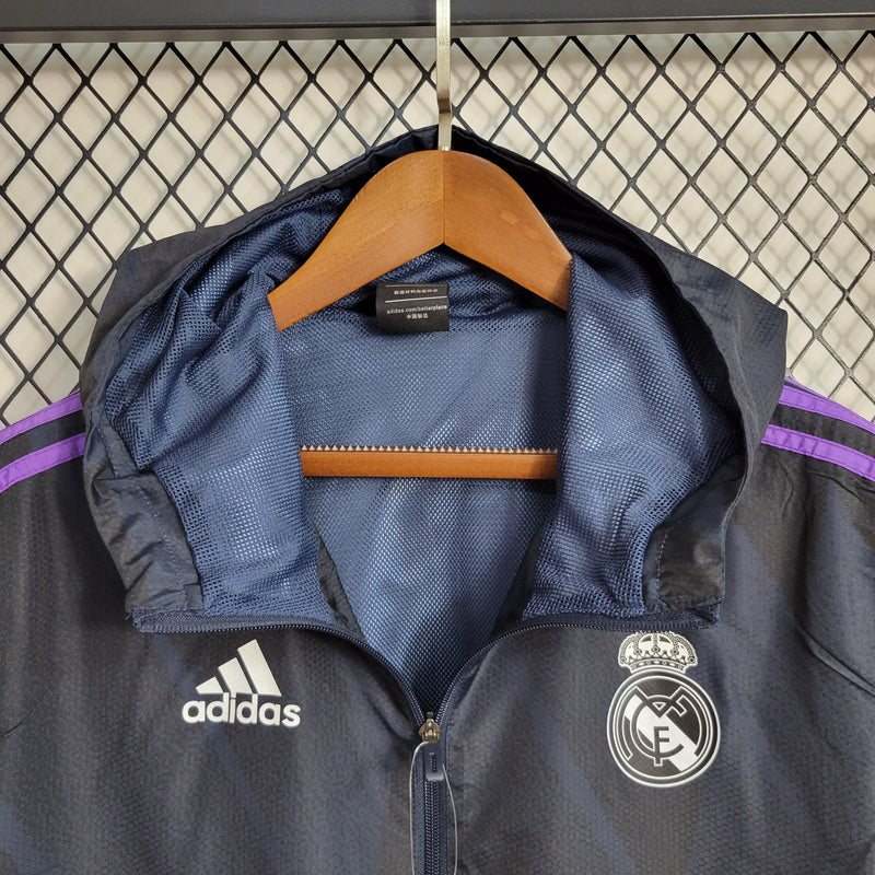 Cortaviento Real Madrid Morado Texturizado 23/24