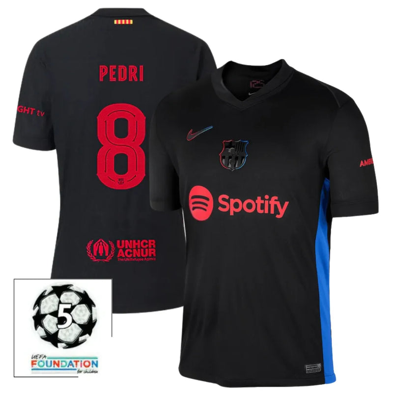 #8 PEDRI Camiseta Hombre Segunda Equipación 24/25 FC Barcelona