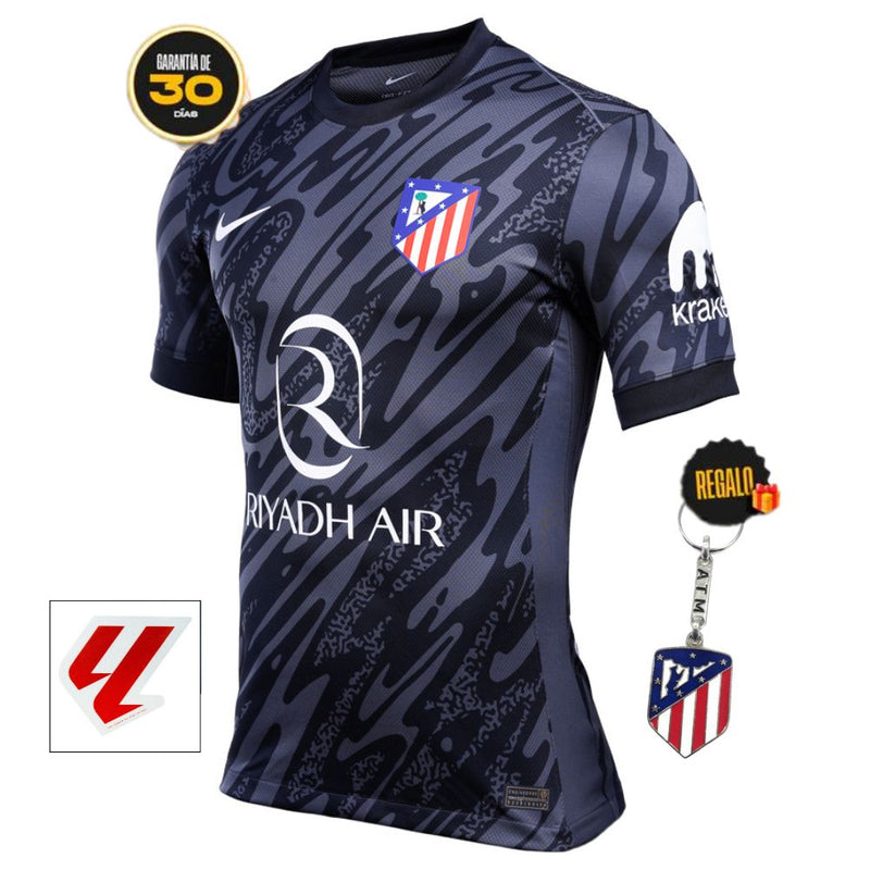 Camiseta Atlético Madrid Hombre Portero Negra 24/25