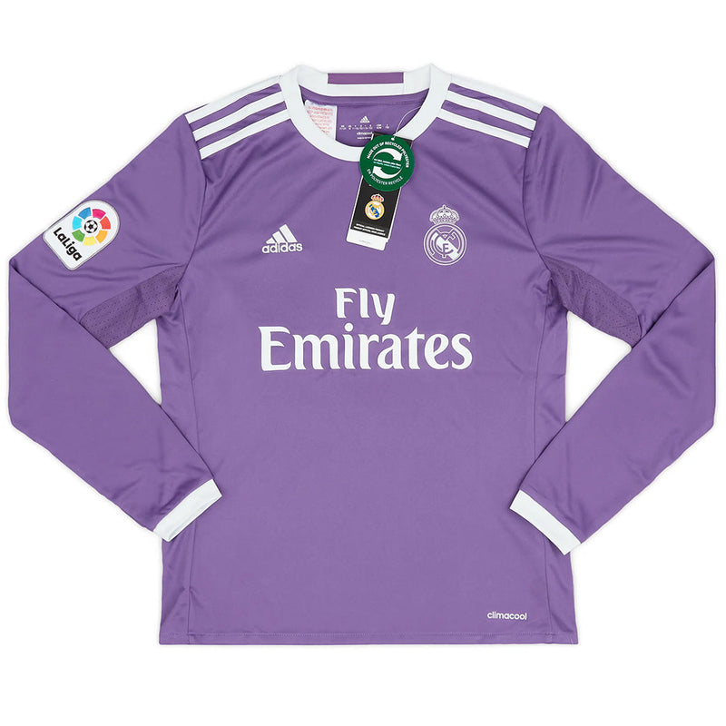 Camiseta Retro Real Madrid Manga Larga Away  2016/17 + 🎁 5 Regalos