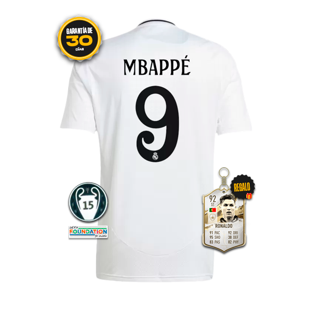 Camiseta Real Madrid Primera MBAPPÉ 2024/25 + 5 REGALOS 🎁