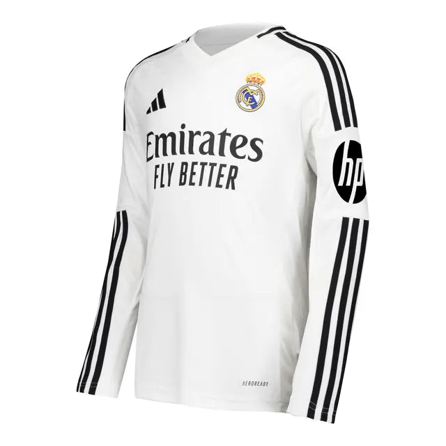 Camiseta Real Madrid Primera Equipación Blanca 24/25 MANGA LARGA + 5 REGALOS 🎁