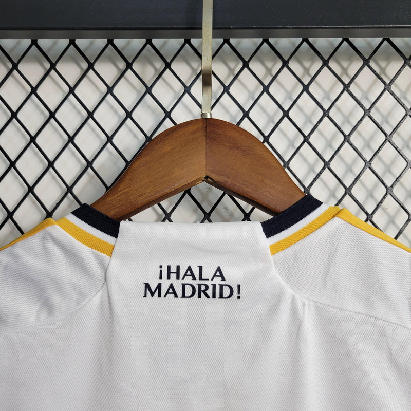 Conjunto Niños Real Madrid Primera Equipacíon Blanca 23/24 MBAPPÉ 9 + 5 REGALOS 🎁