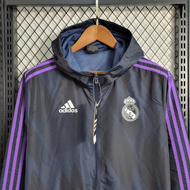 Cortaviento Real Madrid Morado Texturizado 23/24