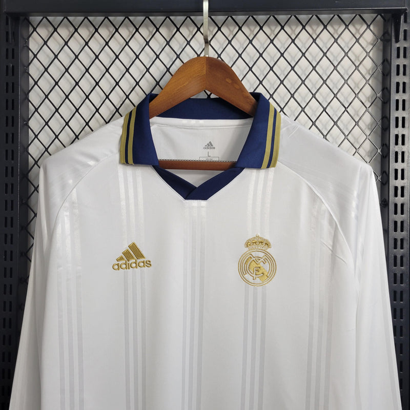 Camiseta Retro Real Madrid Manga Larga Capacitación 12/13