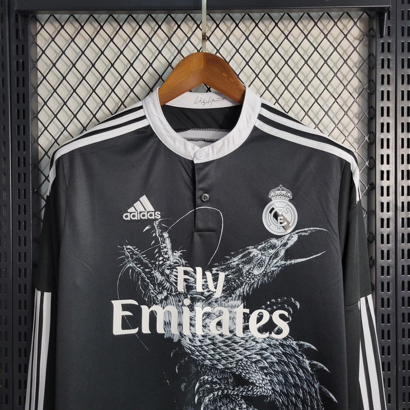 Camisa Retro Real Madrid Manga Larga Tercera 14/15